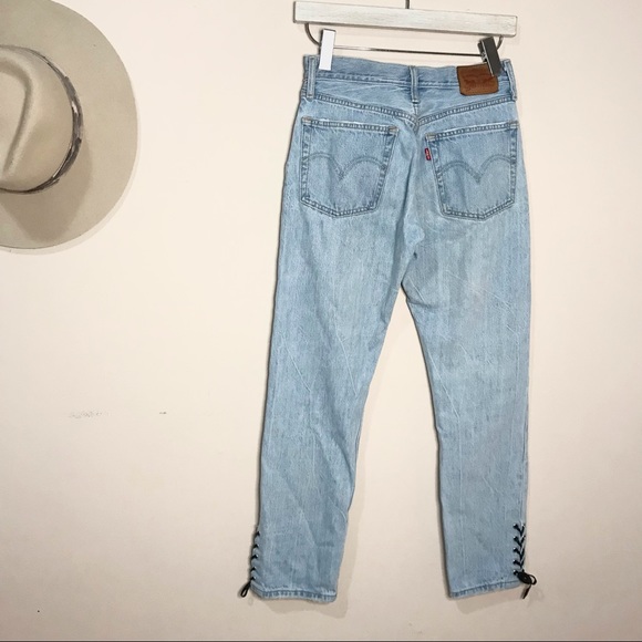 Levi’s 501 Straight Leg Lace Up Hem - Picture 4 of 12